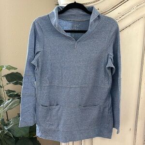 Women's Lur Fashion for Change Blue Long Sleeve Top Size Small